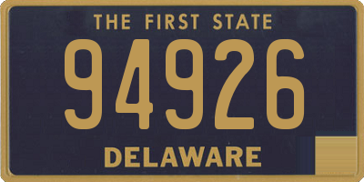 DE license plate 94926