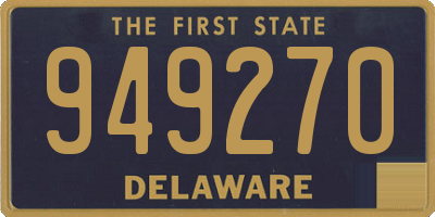 DE license plate 949270