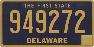 DE license plate 949272