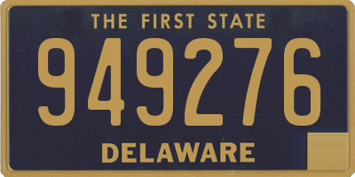 DE license plate 949276