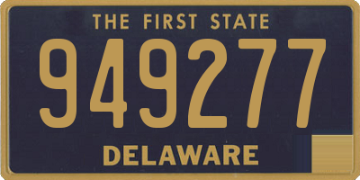 DE license plate 949277