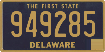 DE license plate 949285