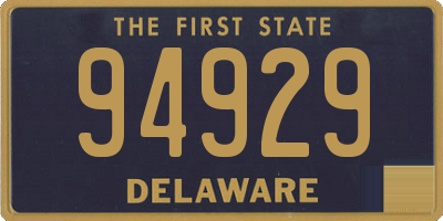 DE license plate 94929