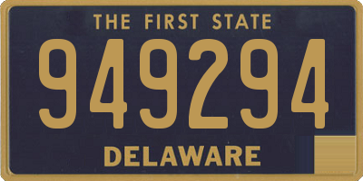 DE license plate 949294