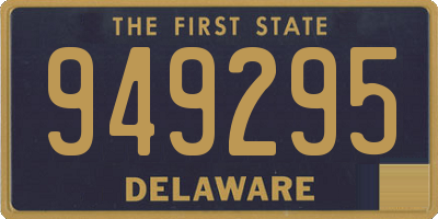 DE license plate 949295