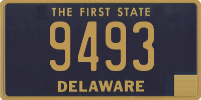 DE license plate 9493