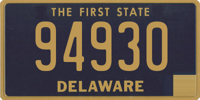 DE license plate 94930