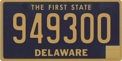 DE license plate 949300