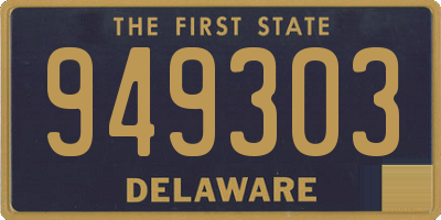 DE license plate 949303