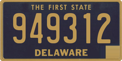 DE license plate 949312