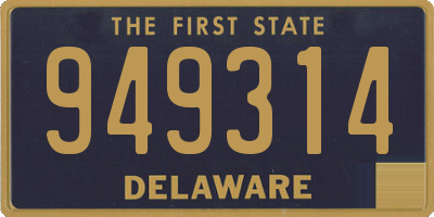 DE license plate 949314