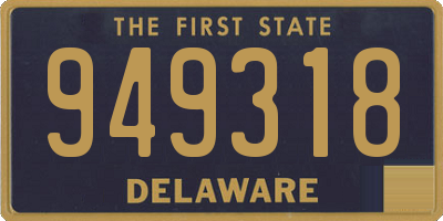 DE license plate 949318