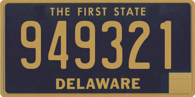 DE license plate 949321