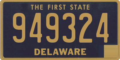 DE license plate 949324