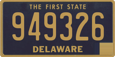 DE license plate 949326