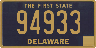 DE license plate 94933