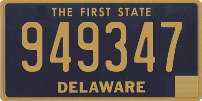 DE license plate 949347