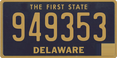 DE license plate 949353