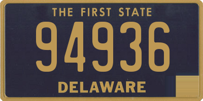 DE license plate 94936