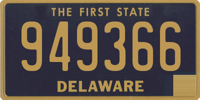 DE license plate 949366