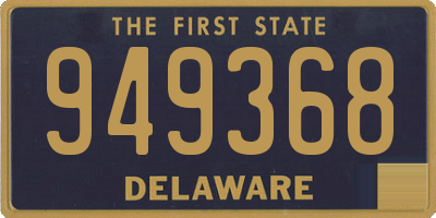 DE license plate 949368
