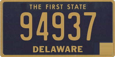 DE license plate 94937