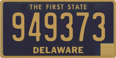 DE license plate 949373