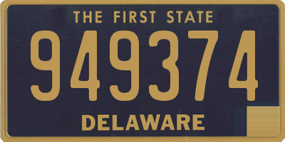 DE license plate 949374