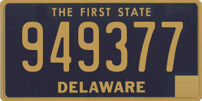 DE license plate 949377