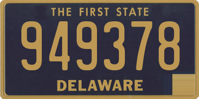 DE license plate 949378