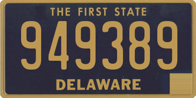 DE license plate 949389