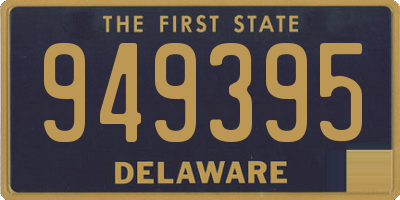 DE license plate 949395