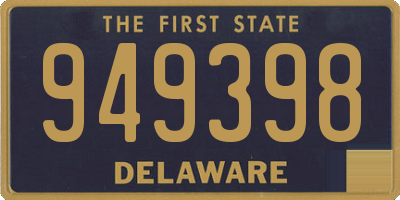 DE license plate 949398