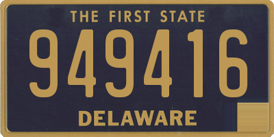 DE license plate 949416