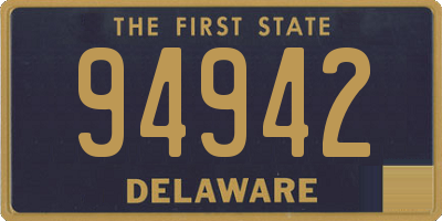 DE license plate 94942