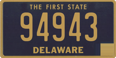 DE license plate 94943