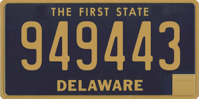 DE license plate 949443