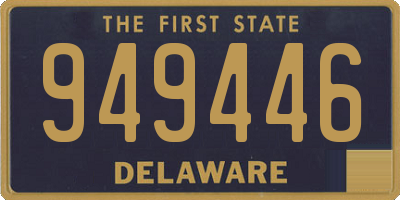 DE license plate 949446