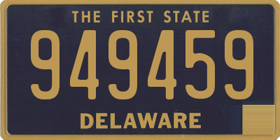 DE license plate 949459