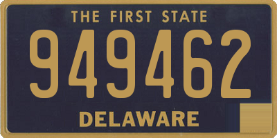 DE license plate 949462