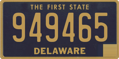 DE license plate 949465