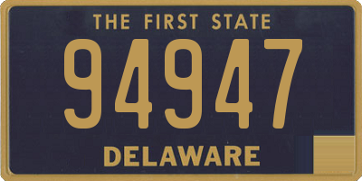 DE license plate 94947