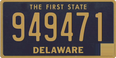 DE license plate 949471