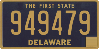DE license plate 949479