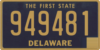 DE license plate 949481