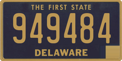 DE license plate 949484