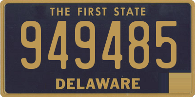 DE license plate 949485