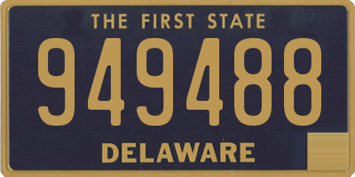 DE license plate 949488