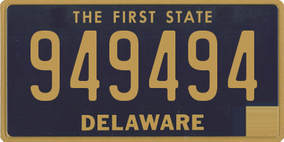 DE license plate 949494