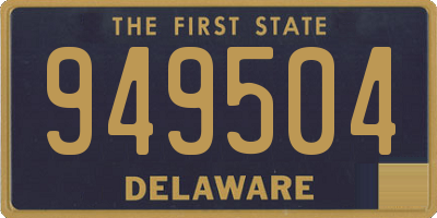 DE license plate 949504